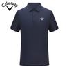 Callaway 2025 Летняя вышитая рубашка поло из мягкой ткани Tencel Ice Feel для гольфа, делового, спортивного стиля