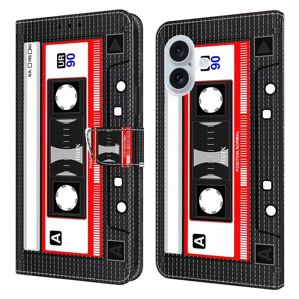 For iPhone 16 Plus Wallet Case Pattern Printing Stand Leather Flip Phone Cover