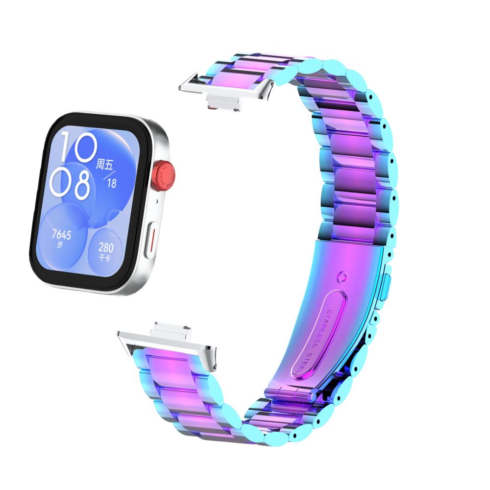 Ремешок из нержавеющей стали для Huawei Watch Fit 3, сменный металлический ремешок, быстрый браслет-браслет для Huawei Fit 3 Smartwatch Corrrea