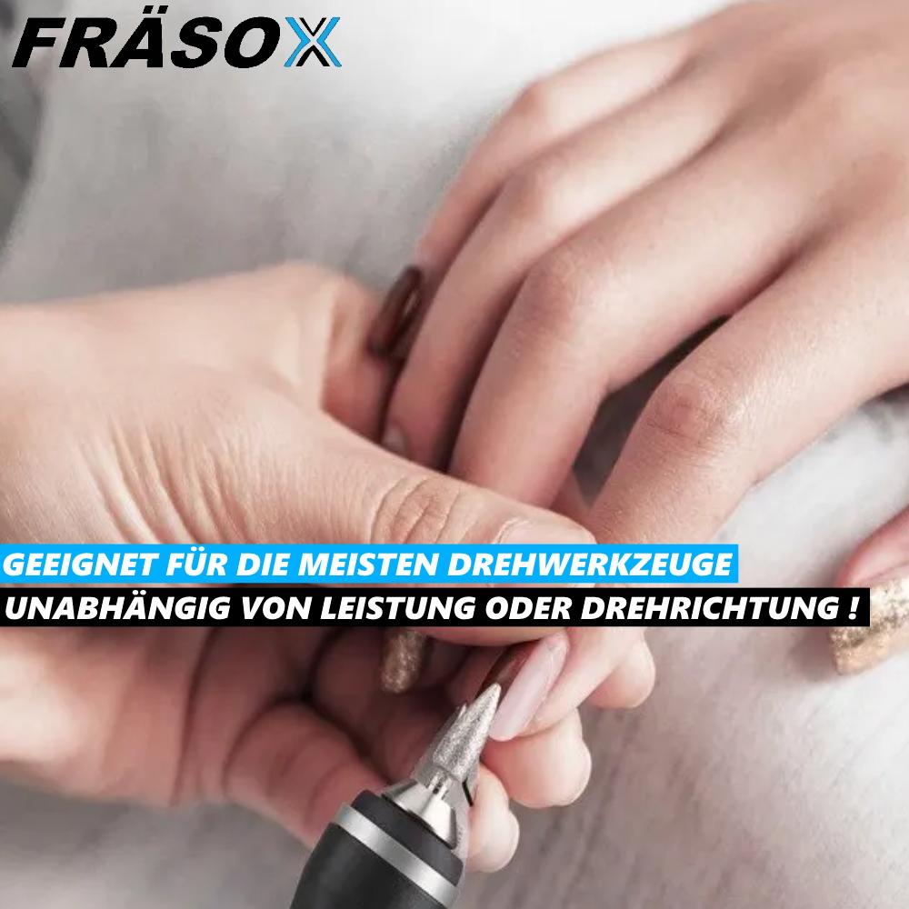 FRÄSOX Diamond Milling Cutter Set Grinder Engraver Diamond File Drill Set for Dremel