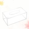 Clear Acrylic Tissue Box Holder Simple Rectangular Paper Napkin Cointainer Oragnizer for Car Home End Table