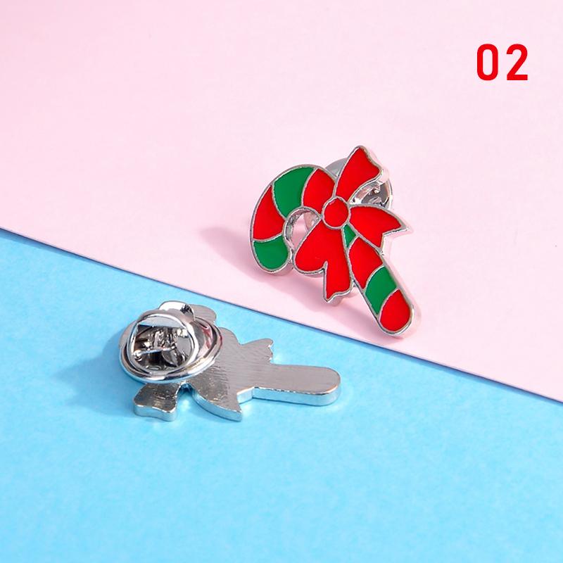 1PC Gift Alloy Christmas Brooch Corsage Pin Diamond Retro Fashion Party Accessories Jewelry