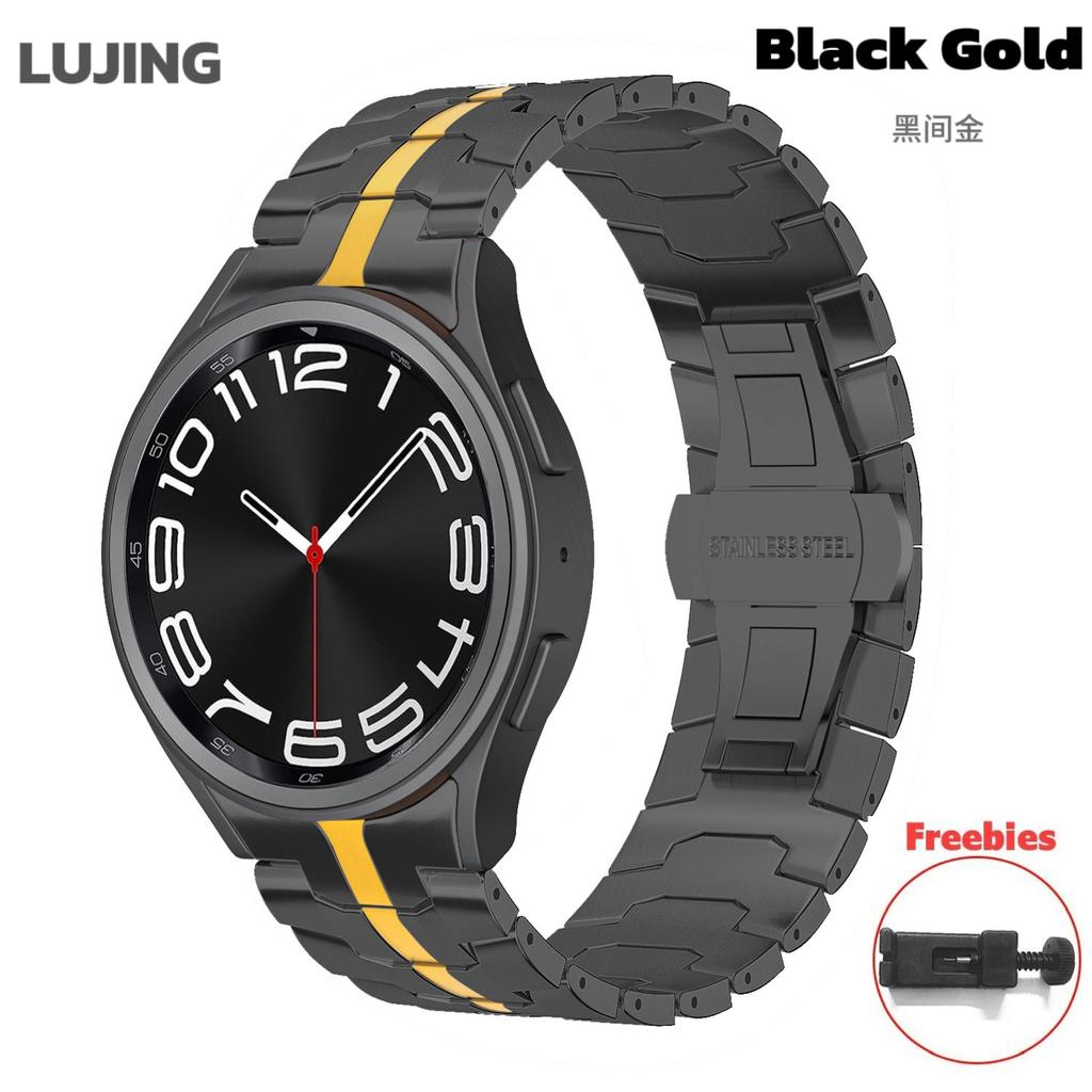 Stainless Steel Strap for Samsung Galaxy Watch 7 6 5 4 Classic 47mm 43mm 42 46mm 45mm No Gaps Metal Band 40mm 44mm Link Bracelet