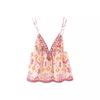 2023 Autumn Sequin Embroidered V-Neck Spaghetti Strap Tank Top for Women