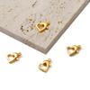 Copper Gold Heart-shaped Lobster Clasps Connector Crimp End Snap Chain For DIY Necklace Bracelet