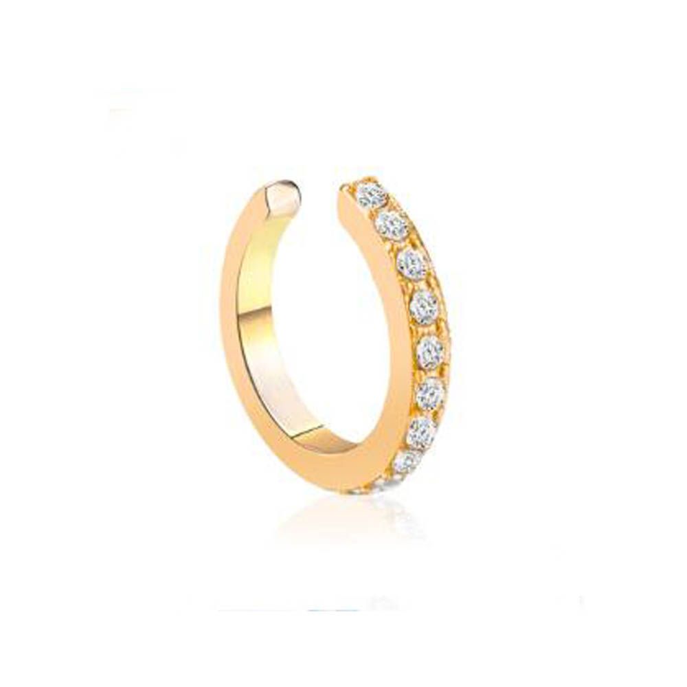 Подарок Клипсы для ушей без прокола Бирюзовые серьги-каффы с кубическим цирконием Серьга без прокола Круглый кафф для ушей со стразами