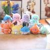Cute Cute Marine Animal Jellyfish Pendant Plush Toy Doll Crab Lobster Keychain Bag Hanging Decoration