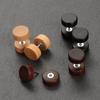 Wooden Earrings 16G Wood Faux Gauges Plugs Earrings for Men Women Wooden Fake Plugs Gauge Studs Circle Flat Back Cheater Tunnel Dumbbell Earrings