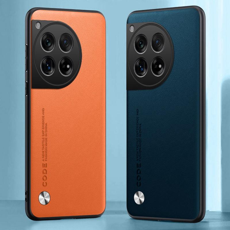 Роскошный чехол из искусственной кожи для OnePlus 12 5G, задняя крышка, силиконовый противоударный чехол для полной защиты телефона для OnePlus12 One Plus 12