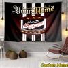 Custom Name Al-ahly Tv Logo Design Tapestry Room Decoration Wall Hanging for Living Room Bedroom, dormitory, Birthday and Christmas gifts