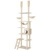 Кошачье натяжение максимальная высота полностью пеньковая кошачья когтеточка натяжение для нескольких кошек кошачья игрушка башня, стержень, 258см, веревка, башня, точилка, стержень, лестница, кошки, дом,