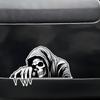 Автомобильные наклейки на зеркала Декор Жуткий Череп Наклейки на окна автомобиля Водонепроницаемые Клейкие Автомобильная Декорация Стойкие к выцветанию Автомобильный Экстерьер