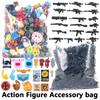 Random Blocks Parts Compatible Action Figure Military Weapons SWAT Gun Hair Model Set DIY Building Blocks Kids Toys For Children