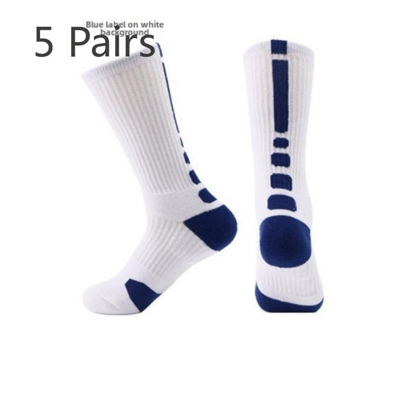 5 пар мужских носков для бега на открытом воздухе, дышащих, с полотенечным дном, для занятий альпинизмом