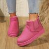 Winter Women Snow Boots Plush Warm Non Slip Waterproof Ladies Flats Sneakers Casual Slip On Female Ankle Boots Botas Mujer