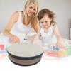 10 Inch Ocean Drum Wooden Handheld Sea Wave Drum Percussion Instrument Gentle Sea Sound Musical Toy Gift for Kids