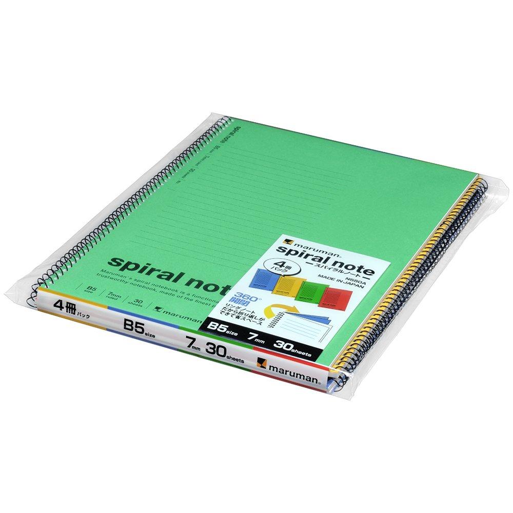 Блокнот Maruman Note со спиральным кольцом 7 мм B5 N550A 4 книги