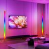 150СМ RGB Напольная лампа Светодиодная угловая напольная лампа Окружающее освещение для спальни RGBIC Изменение цвета Управление через приложение Для украшения гостиной