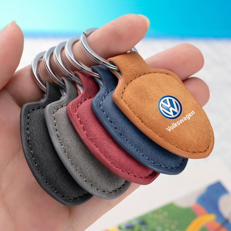 Модный автомобильный брелок-кольцо Кожаный брелок для Volkswagen VW Golf Tiguan Jetta Transporter Passat T5 Polo Touran Scirocco Arteon Jb9
