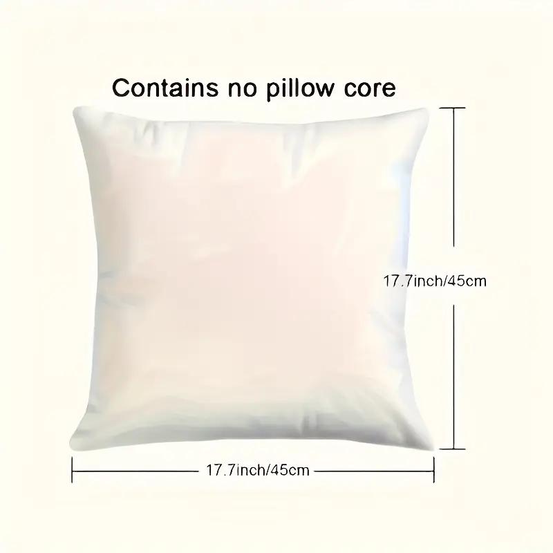 Cute Cartoon Donkey Kiss Pillow Cover with Zipper Closure In Soft Beige