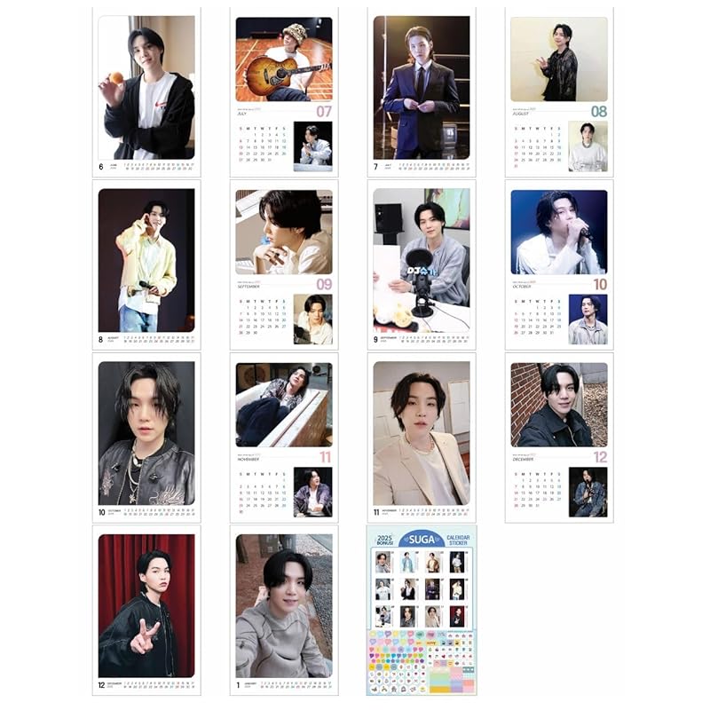 2025 Wall Calendar [K-STAR Wall Calendar] (Suga SUGA)