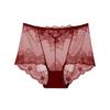 French Style Simple Sexy Charming Lace Underwear for Women High Waist Hip Lifting PANTIES Plus Size Women's Triangle Waistband Panties