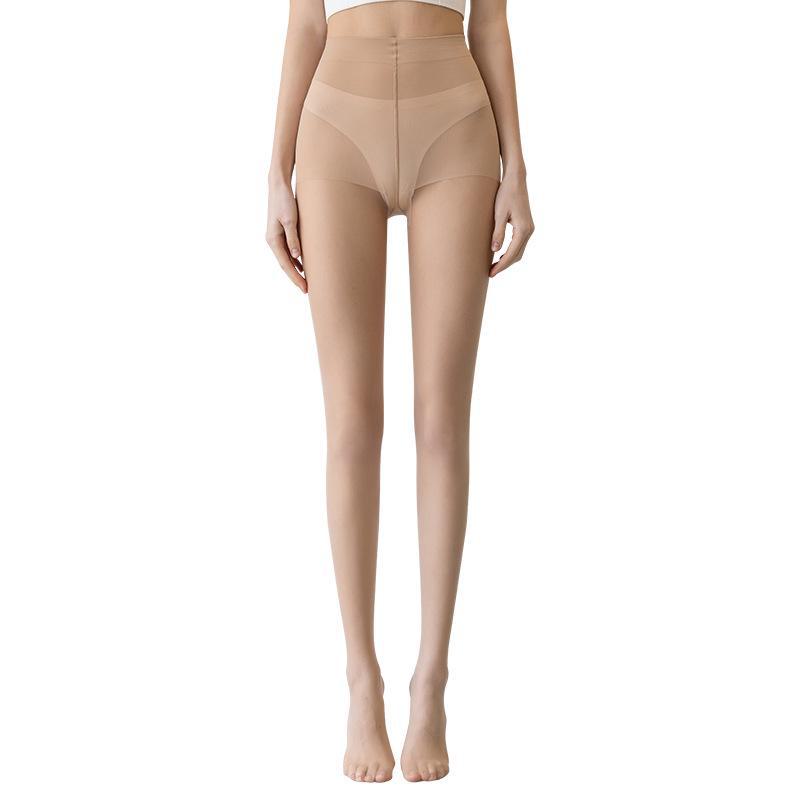 Ультратонкие невидимые черные чулки для женщин, весна/лето, телесного цвета, больших размеров