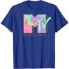 Футболка с классическим графическим принтом MTV Logo Neon Tie Dye
