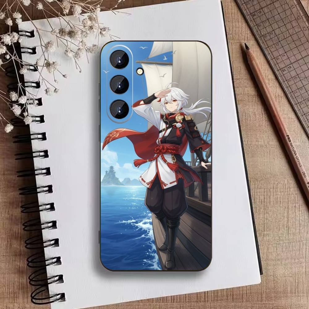 Чехол для телефона Genshin K-Kaedehara Kazuha для Samsung Galaxy A73,A72,A71,A70,A52,A51 Другие Мягкий Черный Чехол