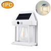 New Solar Tungsten Filament Lamp Outdoor Waterproof Intelligent Induction Wall Lamp Courtyard Garden Villa Lighting Night Light