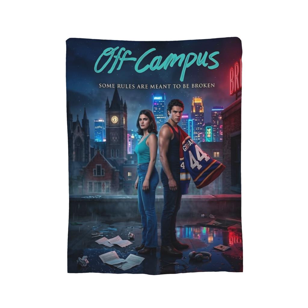 Dean Di Laurentis Off Campus Blanket Fleece Ultra-Soft Throw Blankets for Airplane Travel Bedroom Quilt
