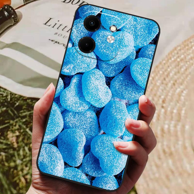 Для чехла Infinix Smart 9 X6532 Роскошный расписной телефон Силиконовая задняя крышка Для чехлов Infinix Hot 50i X6531 Защитный чехол Smart9