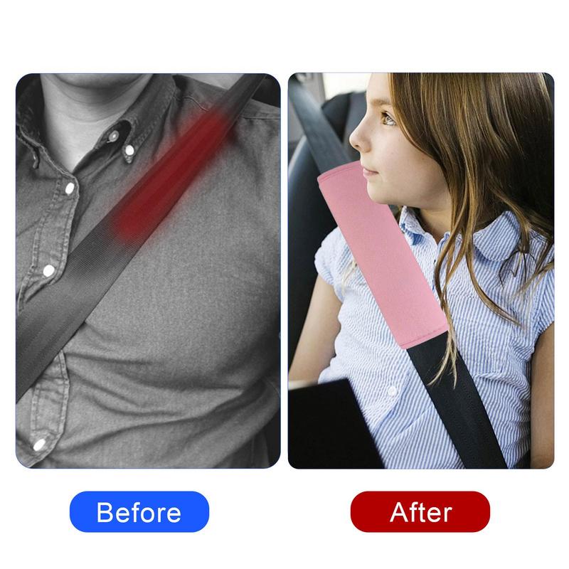 Чехол на ремень безопасности автомобиля, фланелевый чехол для ремня безопасности из ледяного шелка, для взрослых, автомобильные аксессуары для женщин, автомобильные принадлежности, ремень безопасности