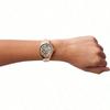 Fossil Женские часы-скелетоны Rye Automatic с серебристым циферблатом и браслетом из серебристой стали - BQ3754