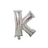 Silver 16-Inch Letter Aluminum Foil Balloons for Decoration (US Version)