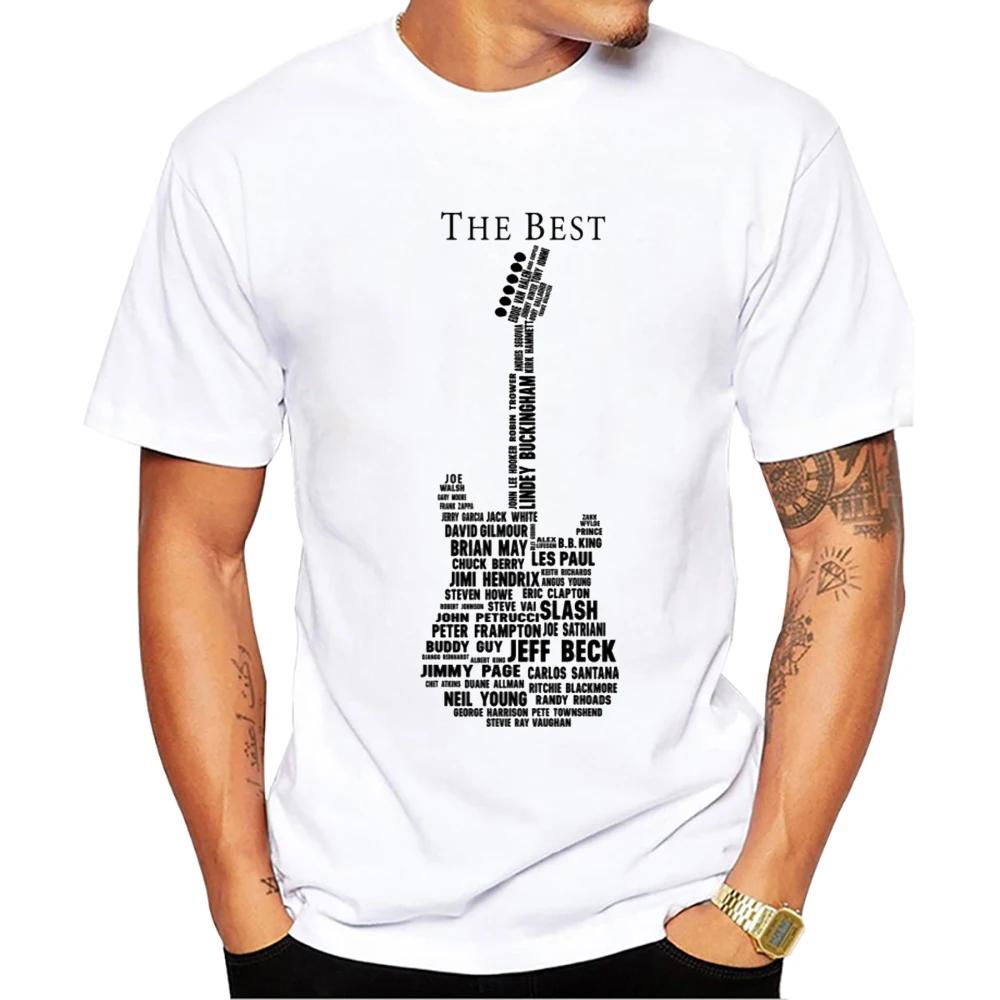 TEEHUB Винтажная гитара Идеальный музыкант принтованная мужская футболка с коротким рукавом уличные футболки забавные футболки крутая базовая футболка