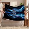BIRMINGHAM CITY Personalized Fleece Blanket With Football Logo, Custom Name Text Soft Warm Home Throw Blanket