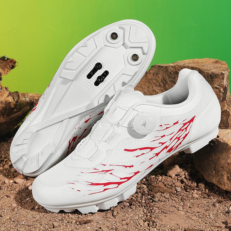 Мужские шоссейные велотуфли Дышащие Летние Самозапирающиеся Шипы Нескользящие Горный Велосипед Туфля Мужские spd гоночные Кроссовки Легкие