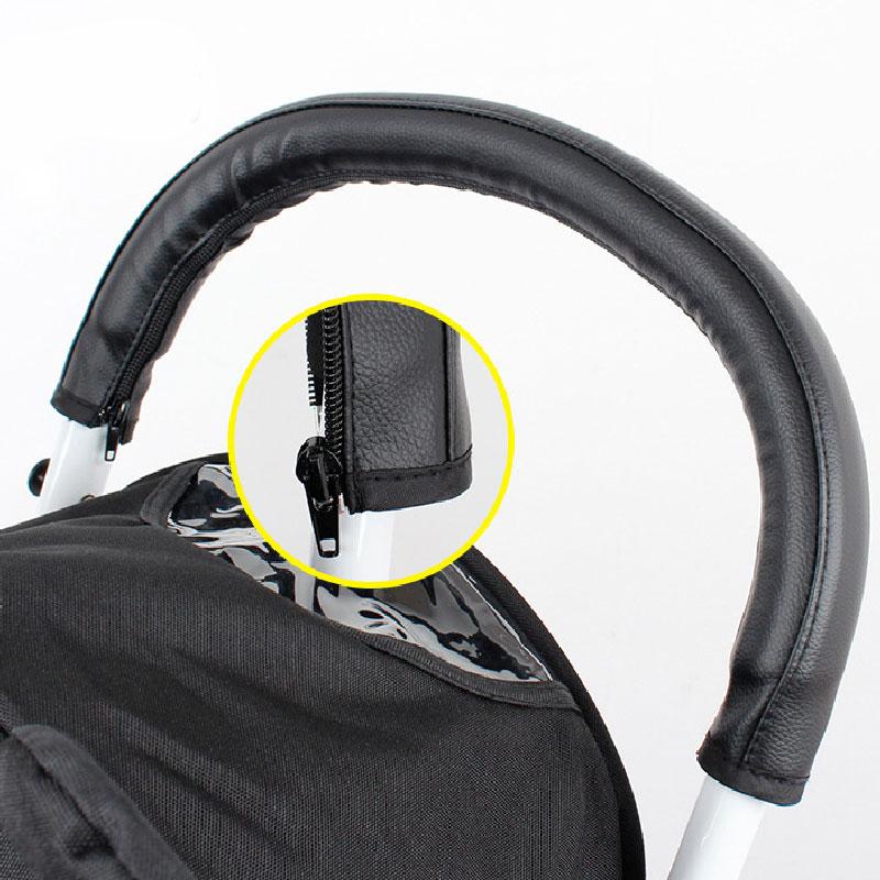 Ручка для детской коляски из ПУ кожи, чехол на подлокотник для прогулочной коляски, защитный чехол для детской коляски, универсальный, противоскользящая накладка, мягкий