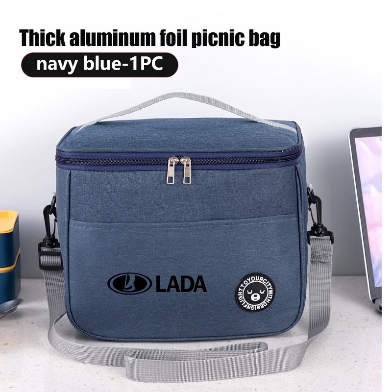 For Lada Lunch Box Organiser Bag Outdoor Camping Insulated Storage Bag Accessories Largus Priora Vesta Niva Samara Kalina 4x4WW2
