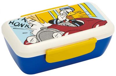 Skater Bento Box Пушистая стильная коробка Bento с Дональдом Даком в стиле комиксов Disney, сделано в Японии, 530 мл PFTY5