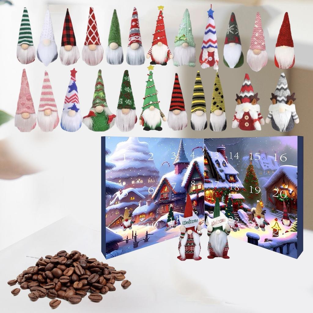 24 Plush Gnomes Countdown Calendar