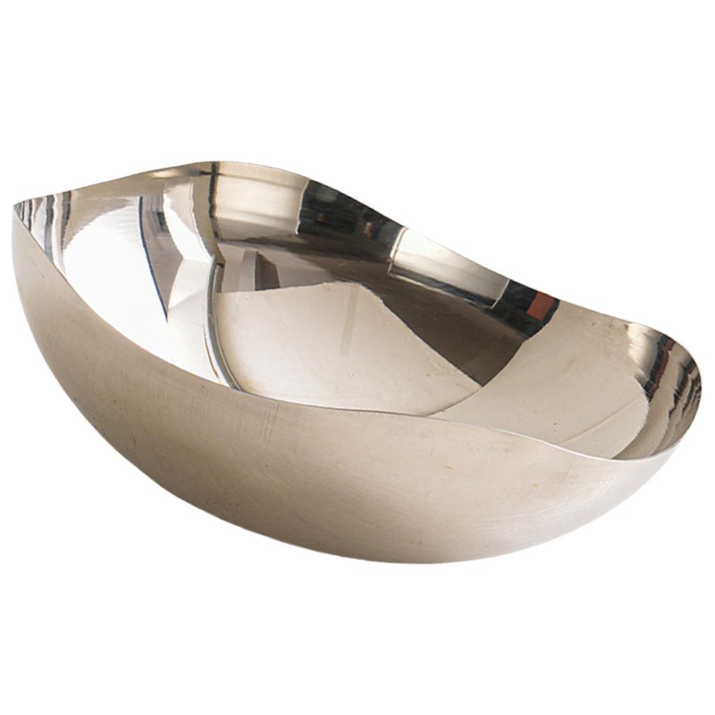 Stainless Steel Fruit Bowl Metal Salad Bowl Dining Table Centerpiece Decorative Bowl Modern Fruit Basket Enduring