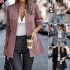 Женская куртка Slim Jacquard Splicing Temperament Commuting Thickened Jacket