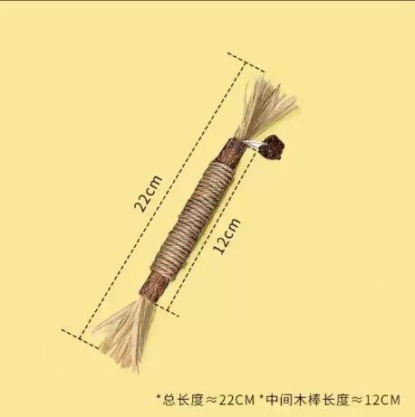 Silvervine Cat Chew Toy Stick, Natural Teeth Cleaning Interactive Catnip Toy for Self Play, Dental Molar Chew Stick for Cats