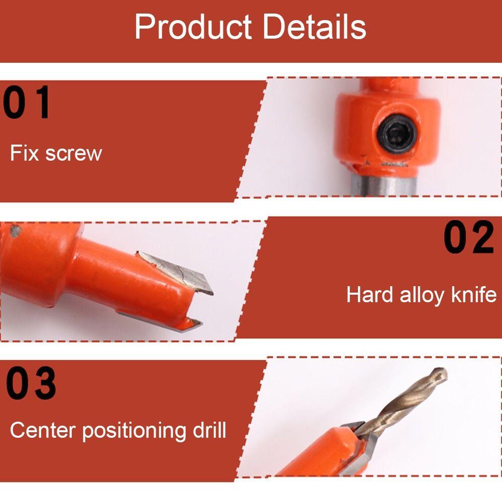 Удобный 8-миллиметровый хвостовик DIY сверло зенковка сверла потайная дрель деревообрабатывающий инструмент