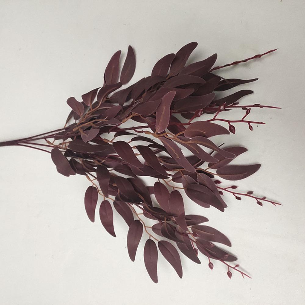 Silk Willow Leaf Fake Green Grass New Vine Plants Vase