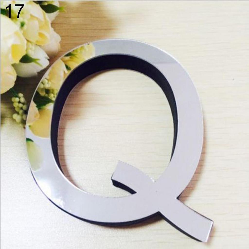 26 English Letters DIY 3D Decal Art Mural Wall Stickers Home Decor