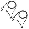 2PCS Durable Rubber String Elastic Boating Kayak Paddle Safety Rod Leash for Paddling