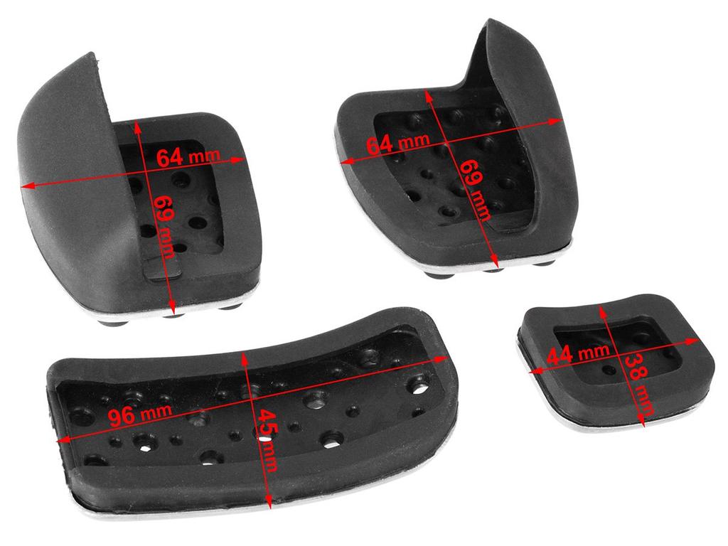 Mercedes Vito W447 14-18 ALU pedal covers 4 pcs. Set